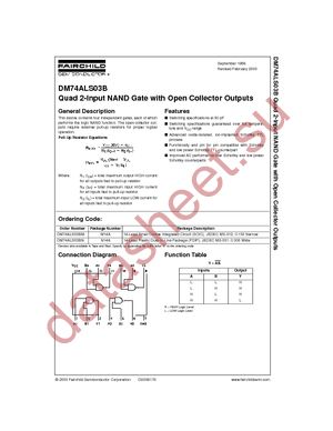 DM74ALS03BM datasheet  